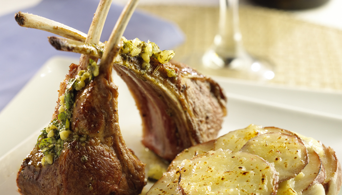 Rack of Lamb with GranQueso® Root Vegetables