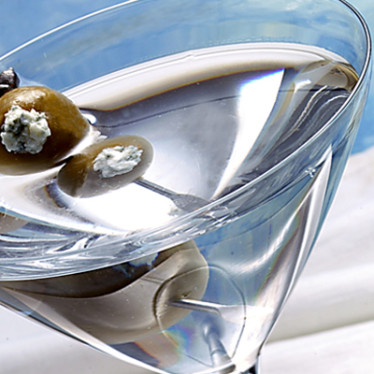 Vodka Martini with Buttermilk Blue® Stuffed Olives